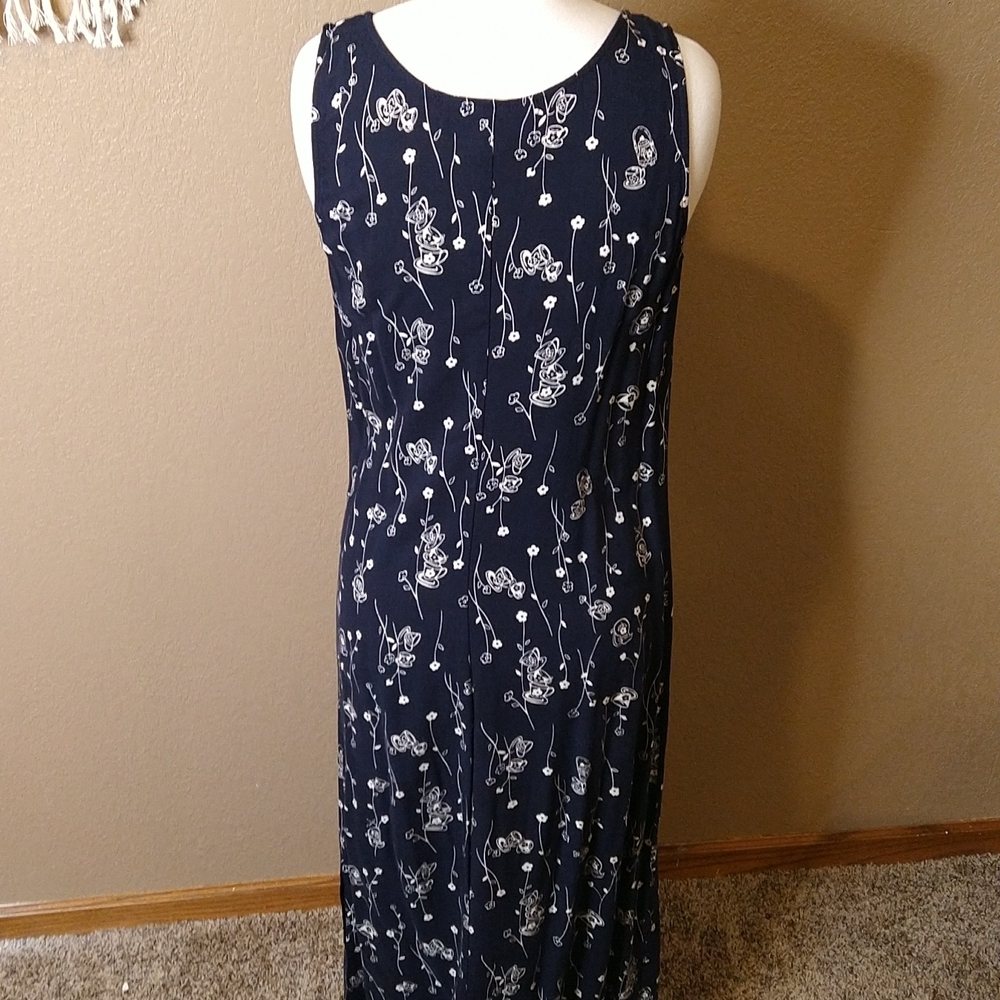 Vintage 90s Molly Malloy Floral Tea Cup Dress - Picture 2 of 7